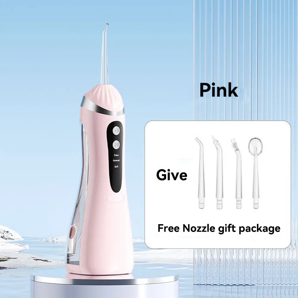 Oral Irrigator 3 Cleaning Modes Portable Rechargeable Waterproof  IP65 Dental Water FlosserTeeth Whitening Jet Floss 200ML